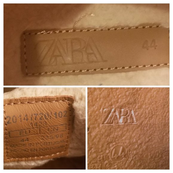 EUC | ZARA | Leather | Mid-rise Lined boots | Extra Fur Insoles | Size: 11 EU 44 main image 13